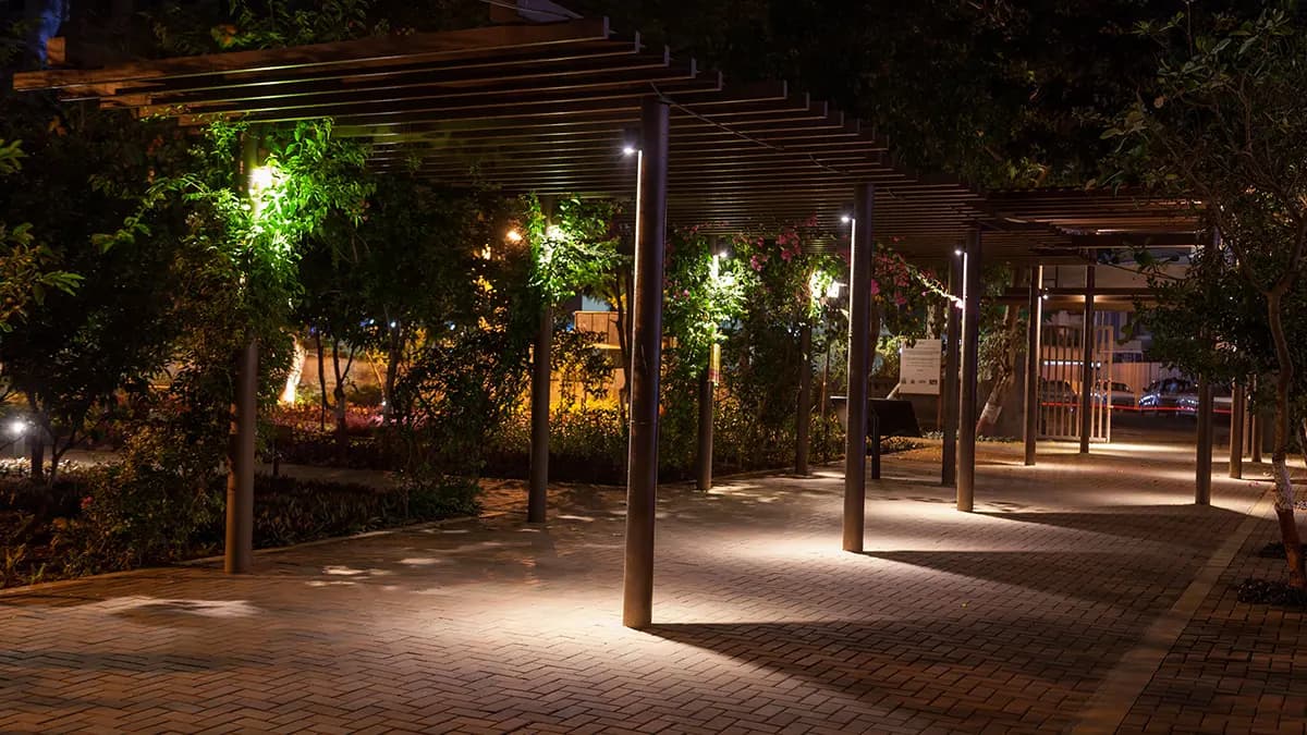 Kaifi Azmi Park Beautification, Mumbai, Maharashtra, India – lighting design by GA